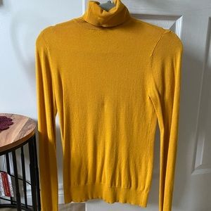 Mustard basic turtleneck
